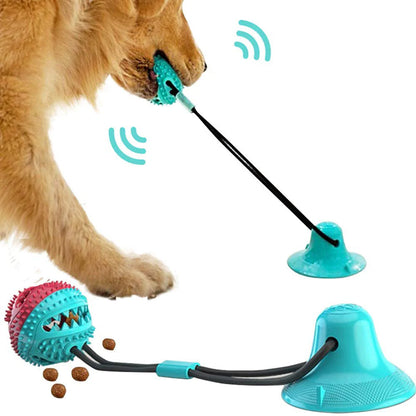 Superidag Suction Cup Toy Ball Chew Toy for Pets