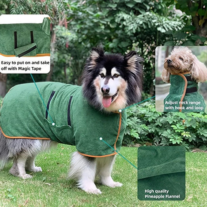 Superidag Perfektor™ Dog Towel - Absorbent Dog Bathrobe