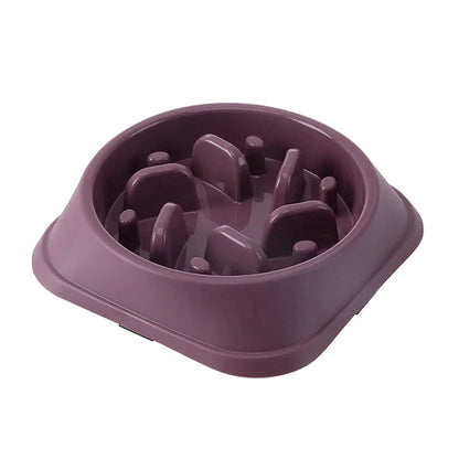 Pet Slow Food Bowl Small Dog Choke-Proof Bowl Non-Slip Slow Food Feeder Dog Rice Bowl Pet Supplies Available for Cats and Dogs